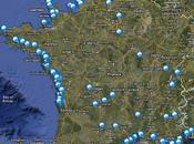 Tour France plages affichant pavillon bleu