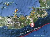 Violent séisme sous marin, magnitude 6.6, près côtes l'Île Nouvelle Bretagne.