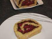 Gâteau roulé chocolat-framboises