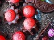 Bonbon chocolat fraise tagada