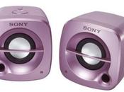 enceintes portables roses chez Sony