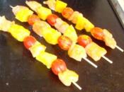 recette Grillades Barbecue Borchettes poulet curry ananas