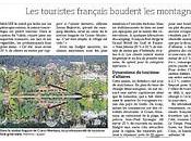 touristes français boudent montagnes helvètes, raconte Figaro