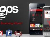 Recevez notifications SMS, emails, tweets publications facebook autrement avec Pops [Android App]