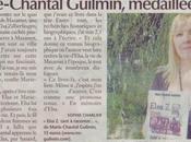 L’écrivaine Marie-Chantal Guilmin obtient article presse dans journal d’Ici, France septembre 2011)
