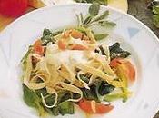 Salade chaudes épinards tagliatelles