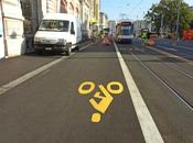 Nouvelle piste cyclable côté gare Cornavin