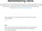 Steve Jobs Hommages Apple.com