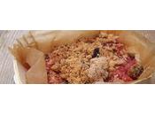 Crumble pommes framboises