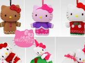 Figurines Hello Kitty pour sapin magnets peluches