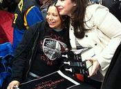 Stephanie Meyer with Breaking Dawn premiere campers