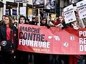 Manifestation contre fourrure, Paris.