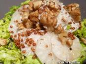 Carpaccio radis blanc quinoa noix chou chinois
