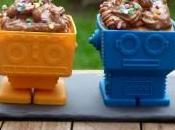 Robots cupcakes nutela, fondant robot…