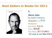 Bibliographie Steve Jobs best-seller 2011 [Amazon]