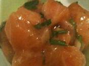 Tartare saumon Cuisiné Légumes Sud, Anis Citron Vert Monin