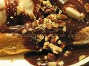 Gaufres pacanes cannelle avec sauce chocolat grand marnier