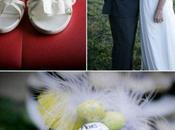 Decoration mariage jaune noire