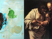L’Incrédulité Saint Thomas Caravage revisité Lionel Pratt