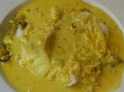 cabillaud vapeur sauce safranée