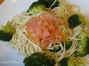 spaguettis saumon brocolis