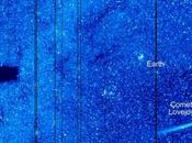comète Lovejoy photographiée Stereo spectaculaire petite éruption solaire