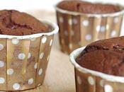 Muffins chocolat avec coeur framboise