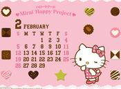 Calendriers Hello Kitty mois février