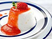 Pouding yogourt coulis fraises