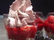 Verrine framboises mousse mûres