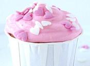 Cupcakes l'eau rose pour Saint Valentin
