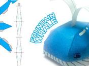 ‘Fountain Whale’ papertoy BEASTORY