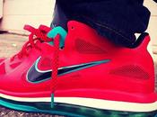 Nike LeBron Red-Aqua