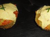 Cupcakes pommes terre thon sauce curcuma
