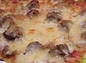 Pizza boeuf haché, mozzarella comté