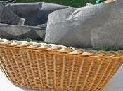 Panière osier détournée jardinière...