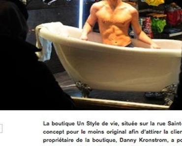 Au canada : une vitrine vivante avec des hommes en slip fait jaser !