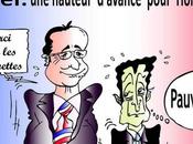 DESSIN PRESSE: Courte tête d'avance pour Hollande