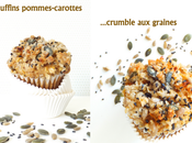 Muffins pommes-carottes crumble graines