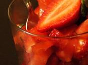 Verrine tomate/fraise basilic