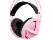 Steelseries Siberia Pink Edition casque rose contre cancer