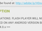 C’est terminé pour Flash sous Android