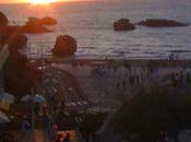 Biarritz, coucher soleil Grande Plage