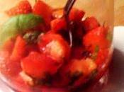 recette Fruits rouges Salade fraises basilic limoncello