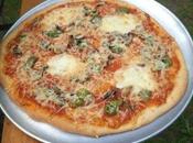 Pizza mozzarella, poivron, persil