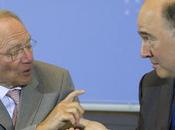 Moscovici main dans avec ministre droite allemand Schäuble