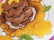 Millefeuille chocolat coulis mangue