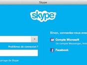 Skype connexion avec compte Microsoft Facebook
