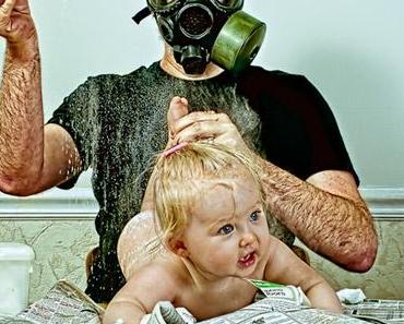 Papa photographe immortalise la vie disjonctée de son bébé
