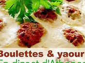 PLAT COMPLET Keftedes fournou saltsa yaourtiou boulettes four avec sauce yaourt